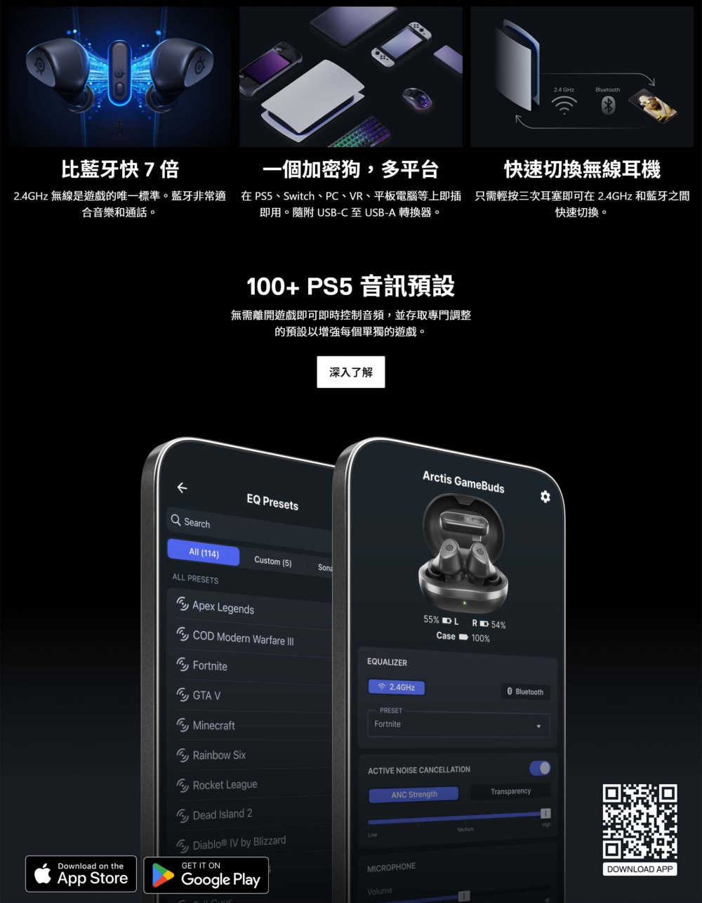 【SteelSeries 賽睿】Arctis Pro Arctis GameBuds 真無線遊戲耳機