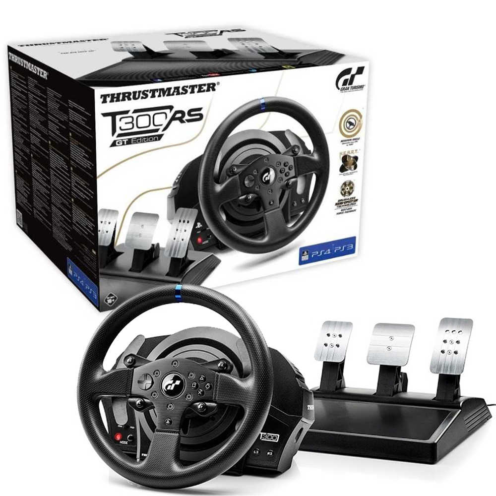圖馬斯特 THRUSTMASTER T300RS GT力回饋方向盤 支援PS4/PS3/PC 可加購 賽車架 排檔