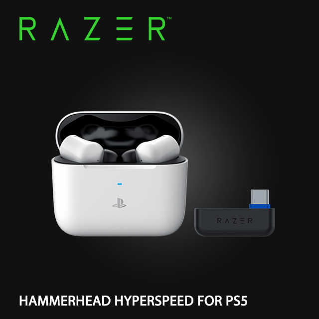 【Razer 雷蛇】Hammerhead HyperSpeedTrue 戰錘狂鯊 真無線耳機 PS5款