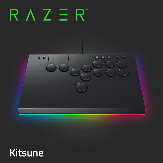 【Razer 雷蛇】Kitsune 按鈕街機控制器 RGB 全按鍵控制器(WINDOWS/PS5)