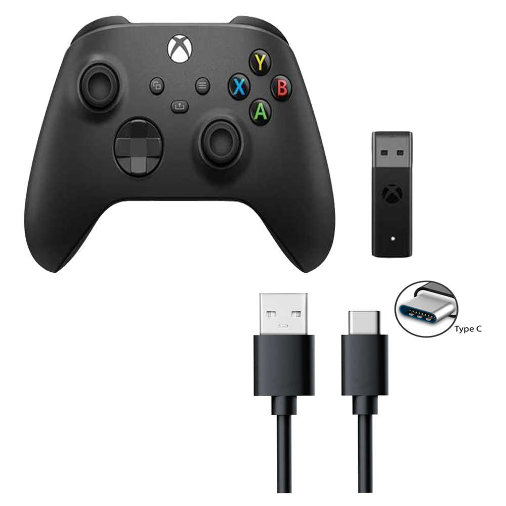 Xbox SERIES無線控制器 + Windows 10無線轉接器套組【贈TYPE-C充電線】