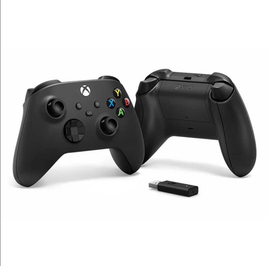 現貨 Xbox SERIES S/X 無線控制器 + Windows 10專用無線轉接器套組(磨砂黑) 台灣公司貨