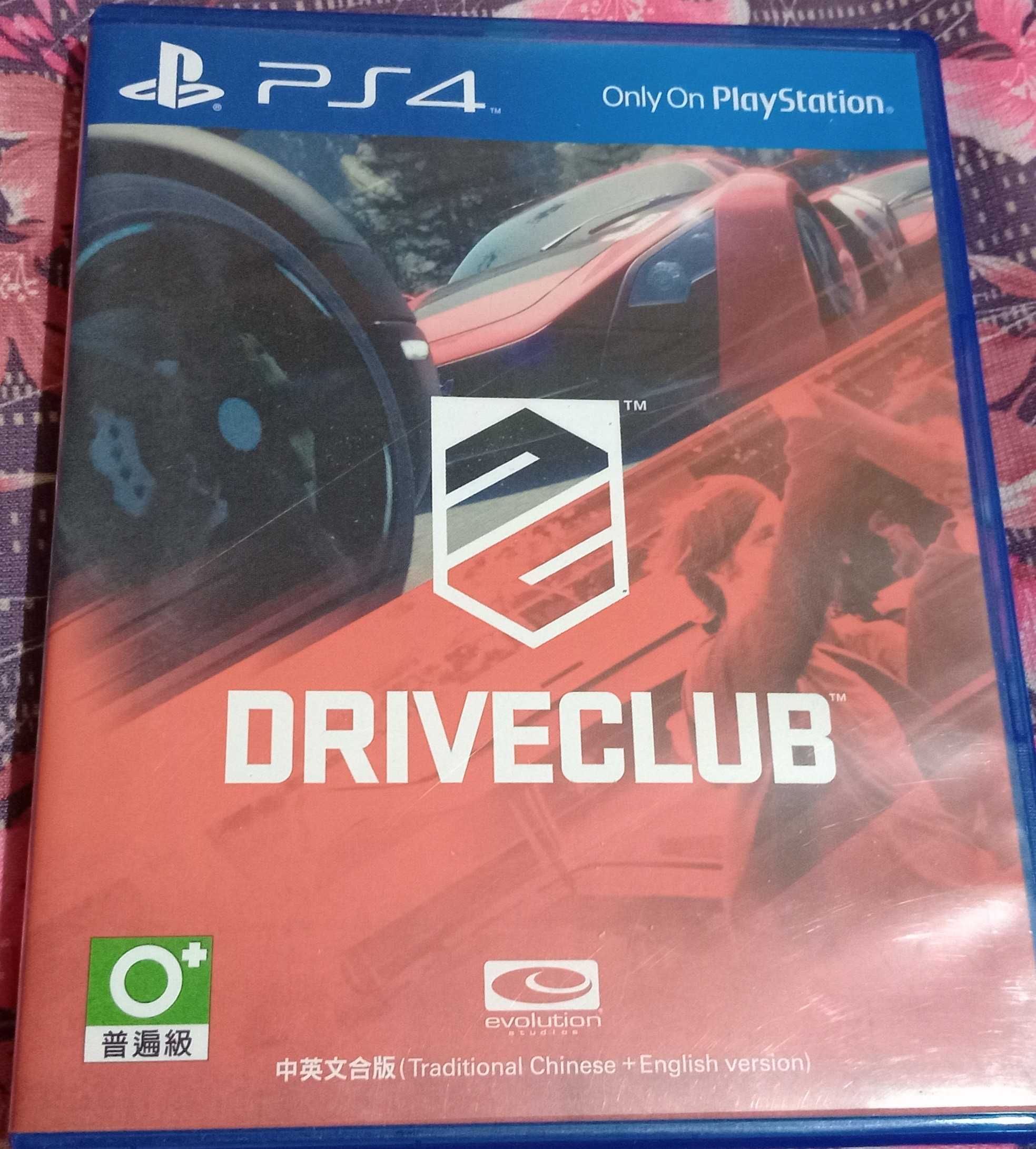 PS4-DRIVE CLUB 駕駛俱樂部-中英文合版(有刮痕)