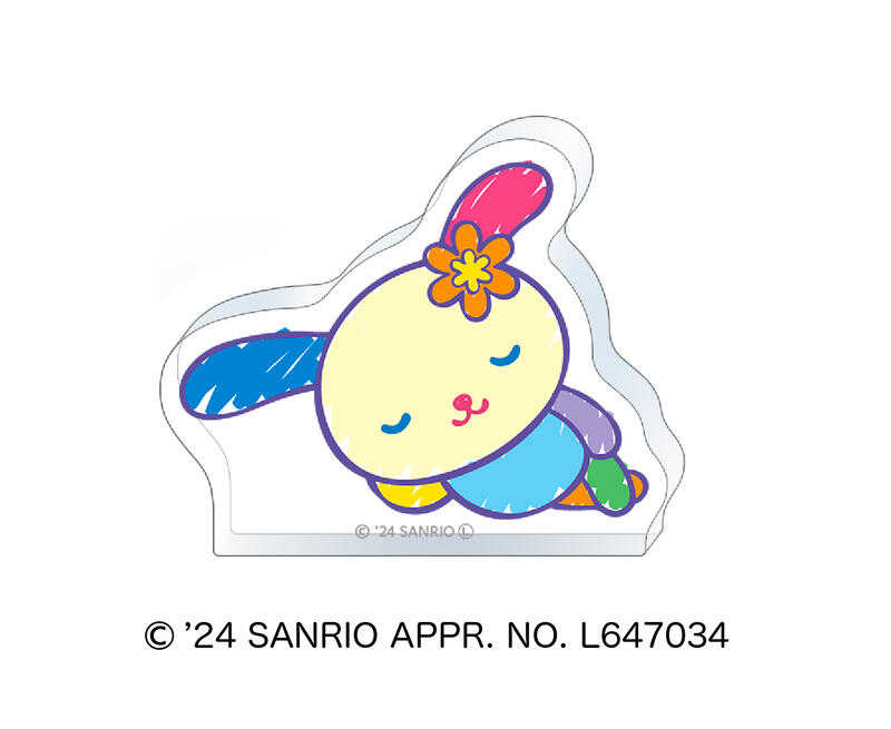 ☆卡卡夫☆全新現貨 Movic 三麗鷗角色 側身睡姿壓克力磚 大眼蛙 單售