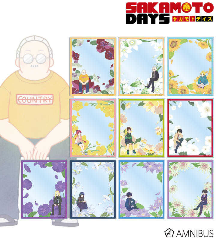 ☆卡卡夫☆25年8月預購(取付免訂金) amnibus 坂本日常 植物主題 壓克力卡片收藏集 中盒 0513