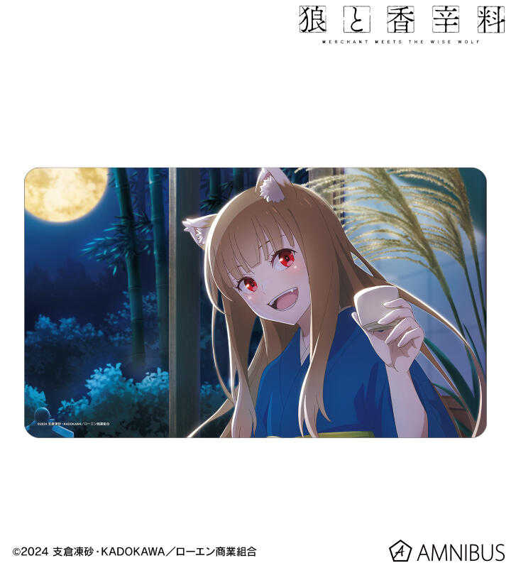 ☆卡卡夫☆25年8月預購(取付免訂金) amnibus 狼與辛香料 與赫蘿的四季物語 賞月 軟膠墊 桌墊 0604