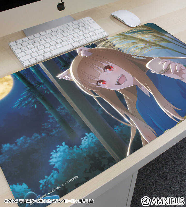 ☆卡卡夫☆25年8月預購(取付免訂金) amnibus 狼與辛香料 與赫蘿的四季物語 賞月 軟膠墊 桌墊 0604