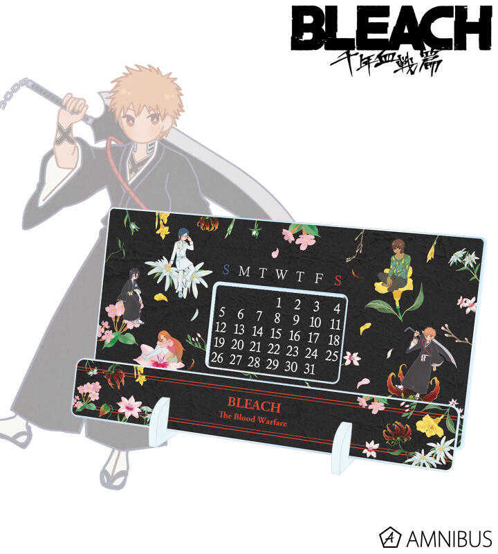 ☆卡卡夫☆25年8月預購(取付免訂金) amnibus 死神 千年血戰篇 植物主題 壓克力桌曆 萬年曆 A款 0603