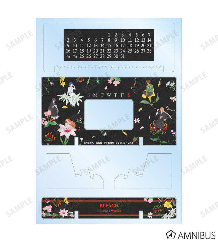 ☆卡卡夫☆25年8月預購(取付免訂金) amnibus 死神 千年血戰篇 植物主題 壓克力桌曆 萬年曆 A款 0603