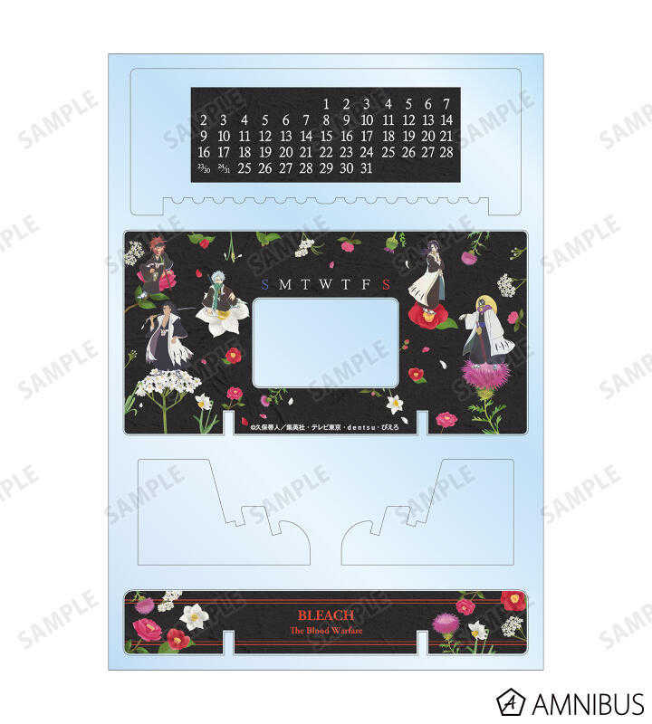 ☆卡卡夫☆25年8月預購(取付免訂金) amnibus 死神 千年血戰篇 植物主題 壓克力桌曆 萬年曆 B款 0603
