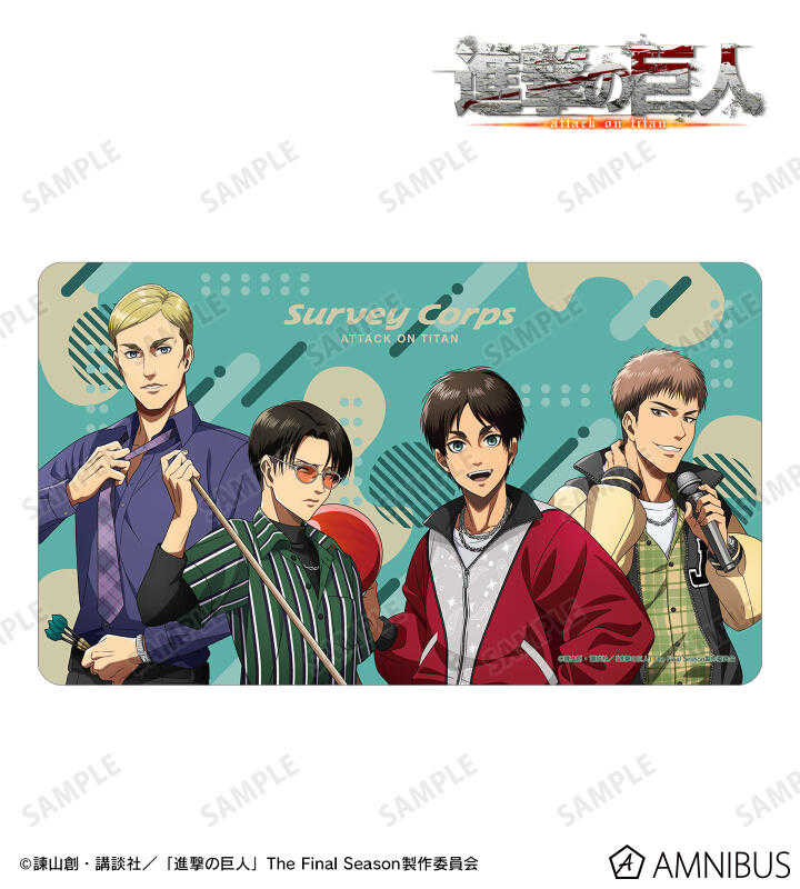 ☆卡卡夫☆25年9月預購(取付免訂金) amnibus 進擊的巨人 復古時尚 軟膠墊 桌墊 0617