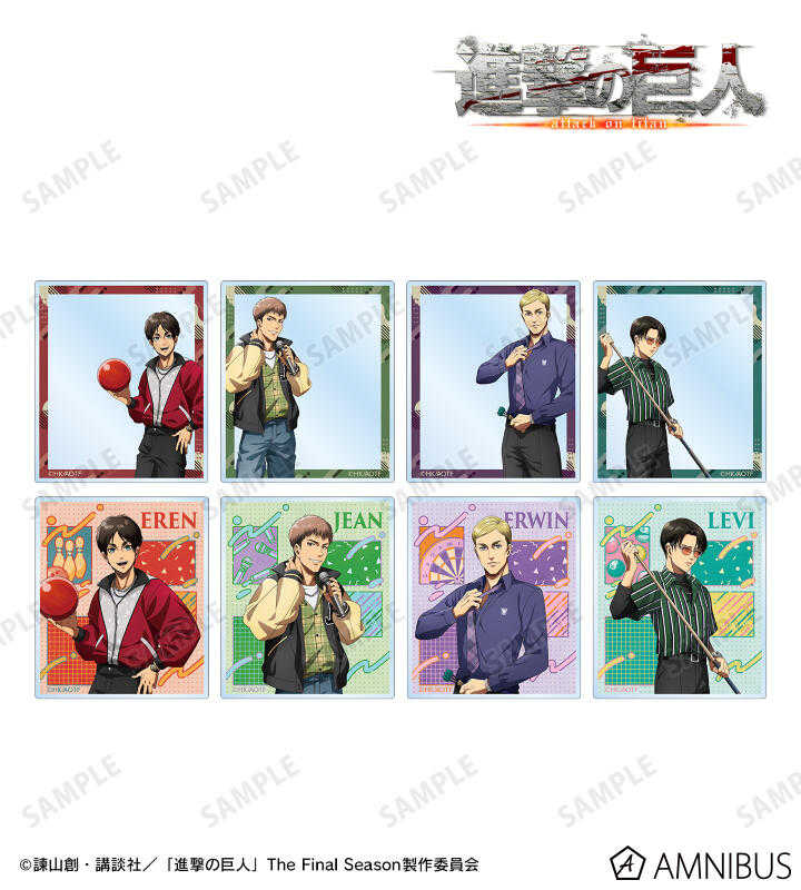 ☆卡卡夫☆25年9月預購(取付免訂金) amnibus 進擊的巨人 復古時尚 壓克力卡片收藏集 中盒 0617