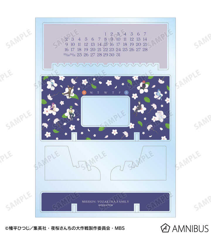 ☆卡卡夫☆25年9月預購(取付免訂金) amnibus 夜櫻家大作戰 植物主題 集合 壓克力萬年曆 桌曆 0617