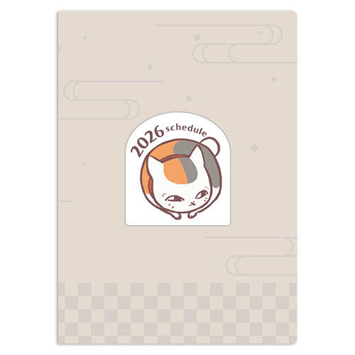 ☆卡卡夫☆25年8月預購(取付免訂金) Ensky 夏目友人帳 貓咪老師 2026年 B6行事曆手帳 記事本 0606