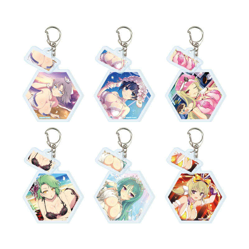 ☆卡卡夫8月預購(取付免訂金)A3 忍者大師 閃亂神樂 NEW LINK 公式插圖 壓克力鑰匙圈 BOX1 中盒0623