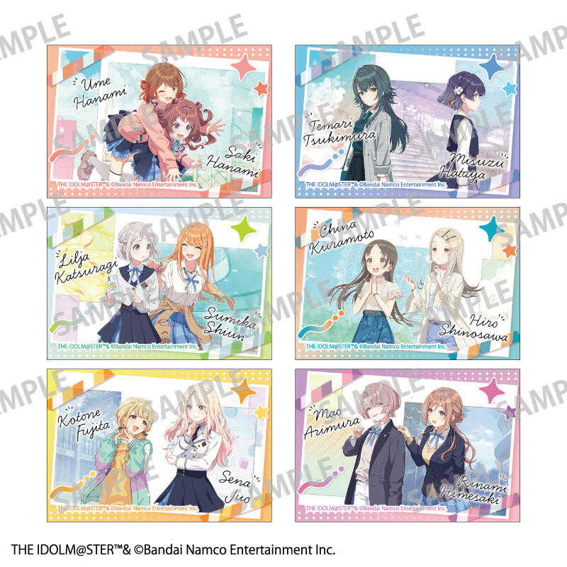 ☆卡卡夫☆25年8月預購(取付免訂金) KAMIO JAPAN 學園偶像大師 方形徽章集 中盒 0618