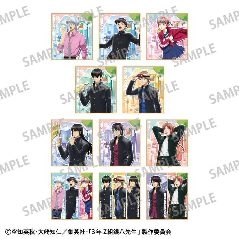☆卡卡夫☆11月預購(取付免訂金) KAMIO JAPAN 銀魂 3年Z組銀八先生 登校風景 迷你色紙集 中盒 0905