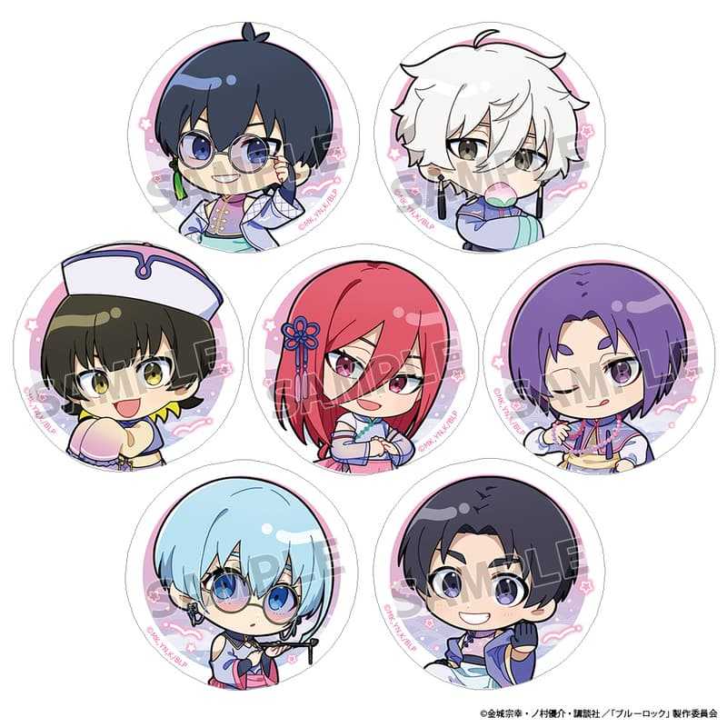 ☆卡卡夫☆25年12月預購(取付免訂金) Parflette 藍色監獄 夢幻中國風 Q版胸章 徽章集 A盒 1010