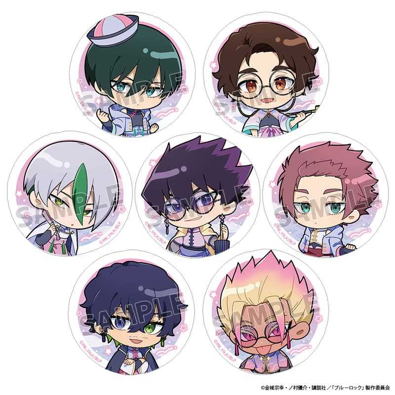 ☆卡卡夫☆25年12月預購(取付免訂金) Parflette 藍色監獄 夢幻中國風 Q版胸章 徽章集 B盒 1010