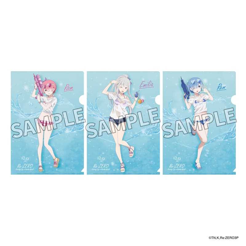 ☆卡卡夫☆26年1月預購(取付免訂金)角川 Re:從零開始的異世界生活 打水仗Ver 透明資料夾3入套組 923