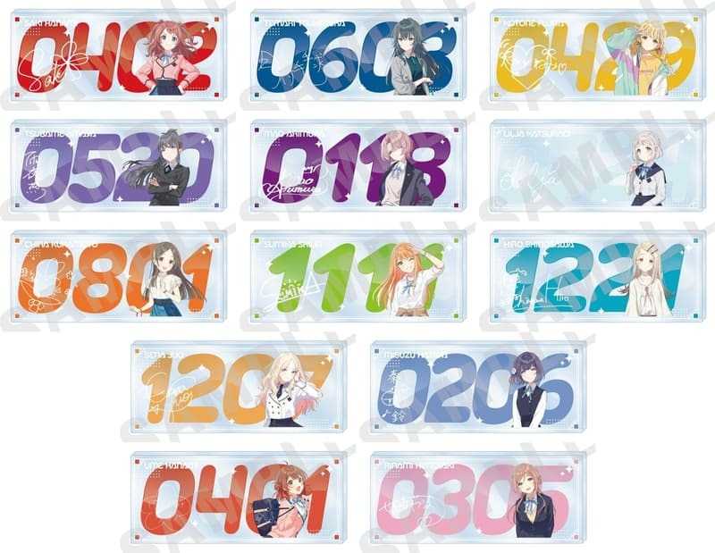 ☆卡卡夫☆ 全新現貨 Coly 學園偶像大師 最愛系列 角色生日壓克力磚 分售