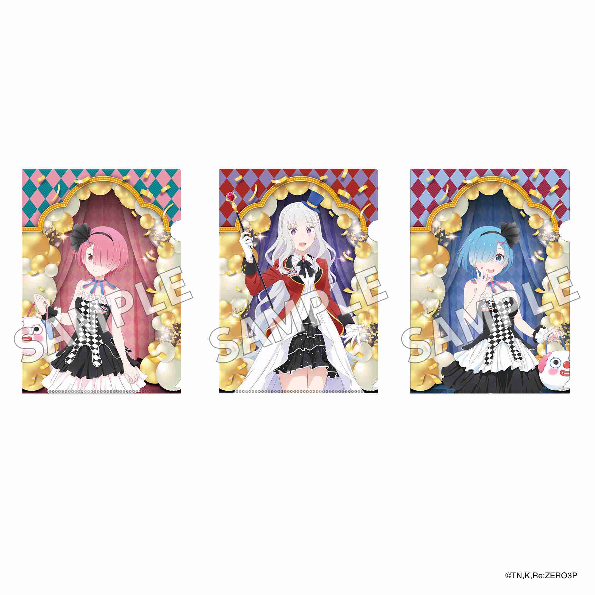 （四葉亭）預約7月 角川 Re:從零開始的異世界生活 狂歡節ver 寫真卡組\u0026徽章組\u0026資料夾套組 0507