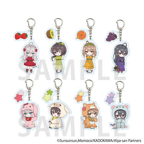 （四葉亭）預約7月 不時輕聲地以俄語遮羞的鄰座艾莉同學 POP UP SHOP Q版鑰匙圈 中盒8入 0607