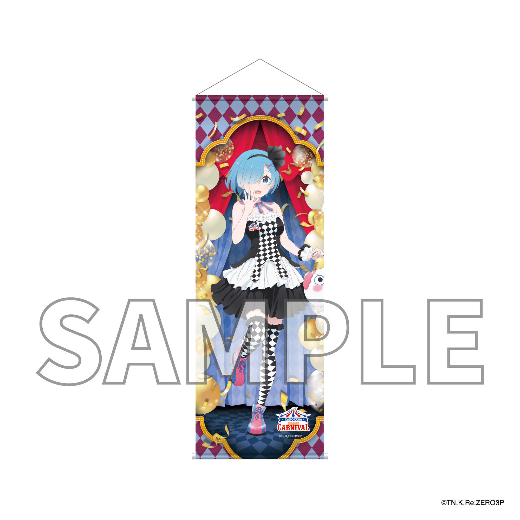 （四葉亭）預約7月 角川 Re:從零開始的異世界生活 狂歡節ver B2半裁掛軸 0507