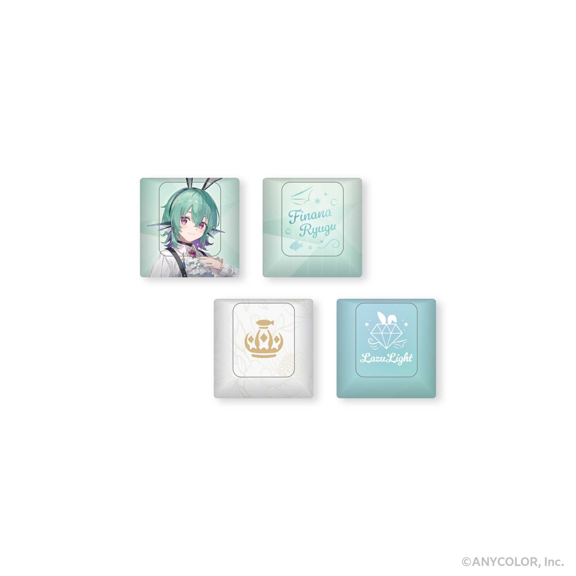 （四葉亭）預約9月 LazuLight 4周年紀念 Finana Ryugu 鍵盤按鍵帽 4件入 0605