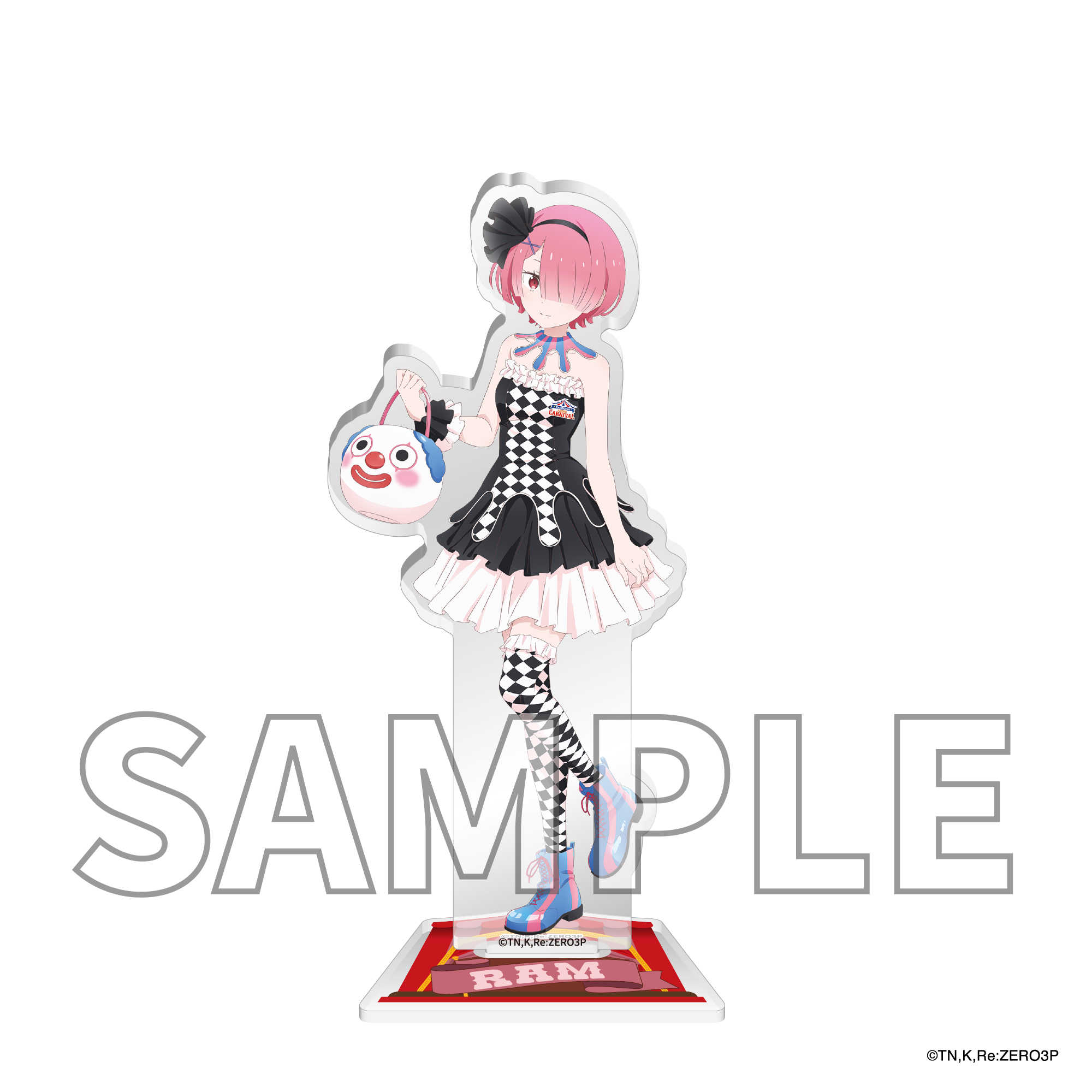 （四葉亭）預約7月 角川 Re:從零開始的異世界生活 狂歡節ver 角色壓克力架 0507