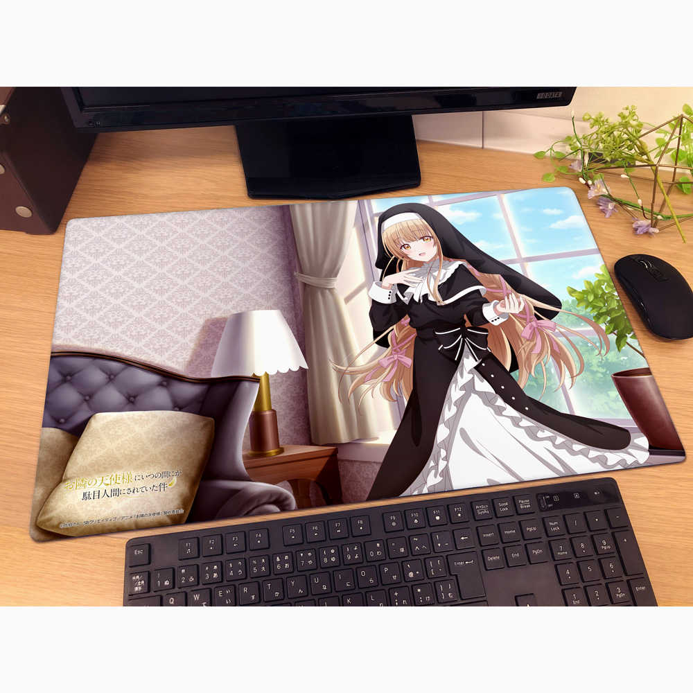 （四葉亭）預約7月 關於我在無意間被隔壁的天使變成廢柴這件事 椎名真晝 修女ver 軟膠桌墊 0601