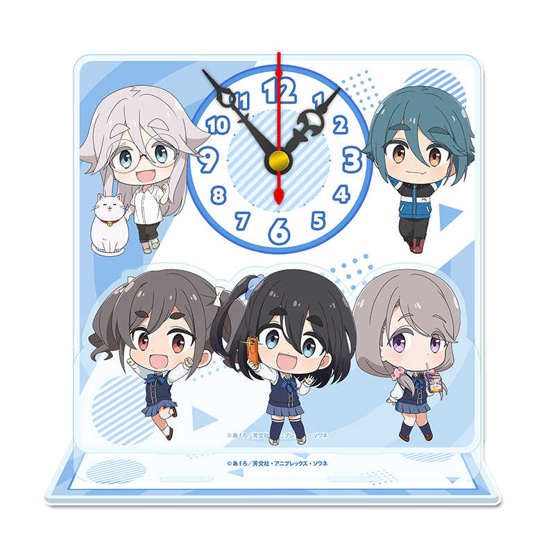 （四葉亭）預約9月 mono女孩 Q版人物 迷你壓克力時鐘 0701