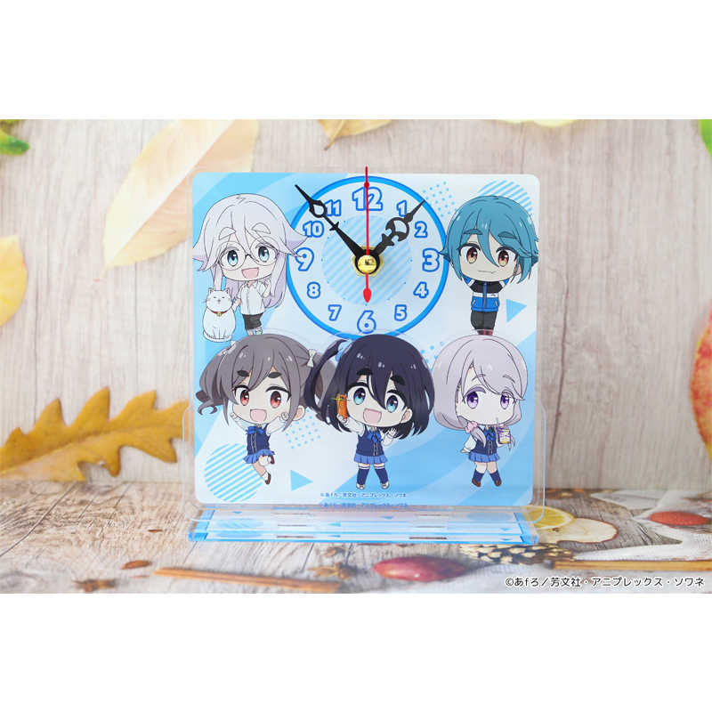 （四葉亭）預約9月 mono女孩 Q版人物 迷你壓克力時鐘 0701