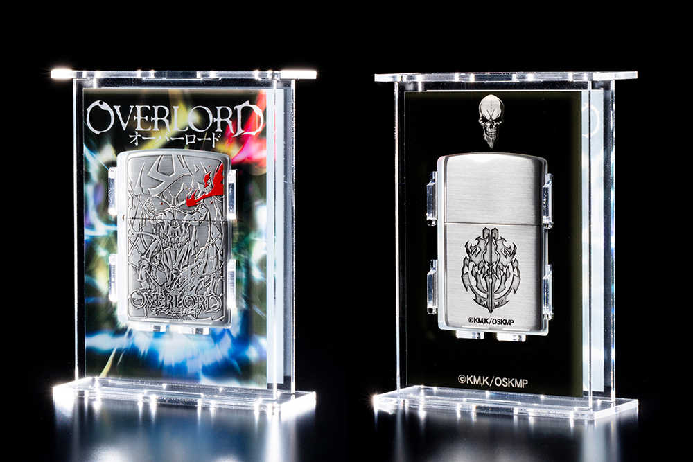 （四葉亭）預約12月 角川 OVERLORD Zippo 打火機 限定套組 附展示架 1019