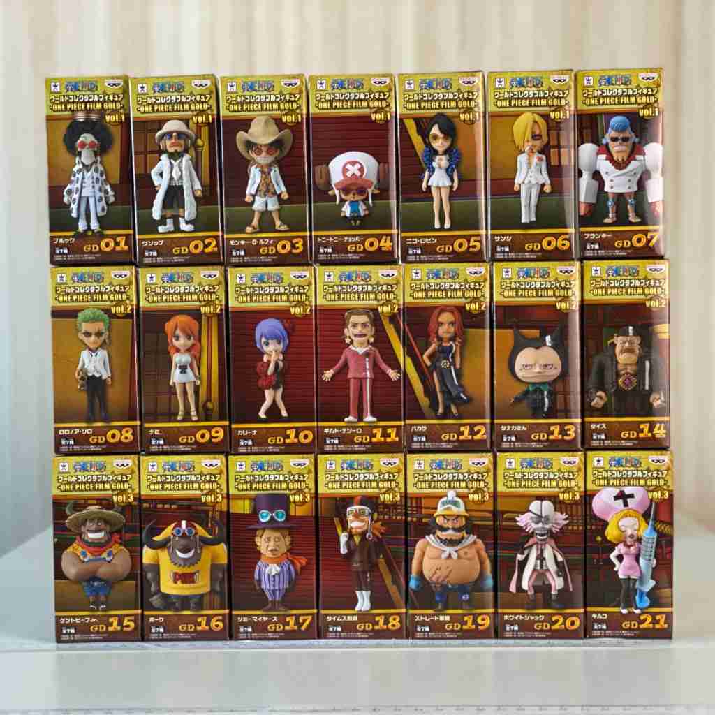 🇯🇵吼皮玩具🇯🇵 絕版 航海王 WCF ONE PIECE FILM GOLD 海賊王 日版 金證 全套 35款 現貨