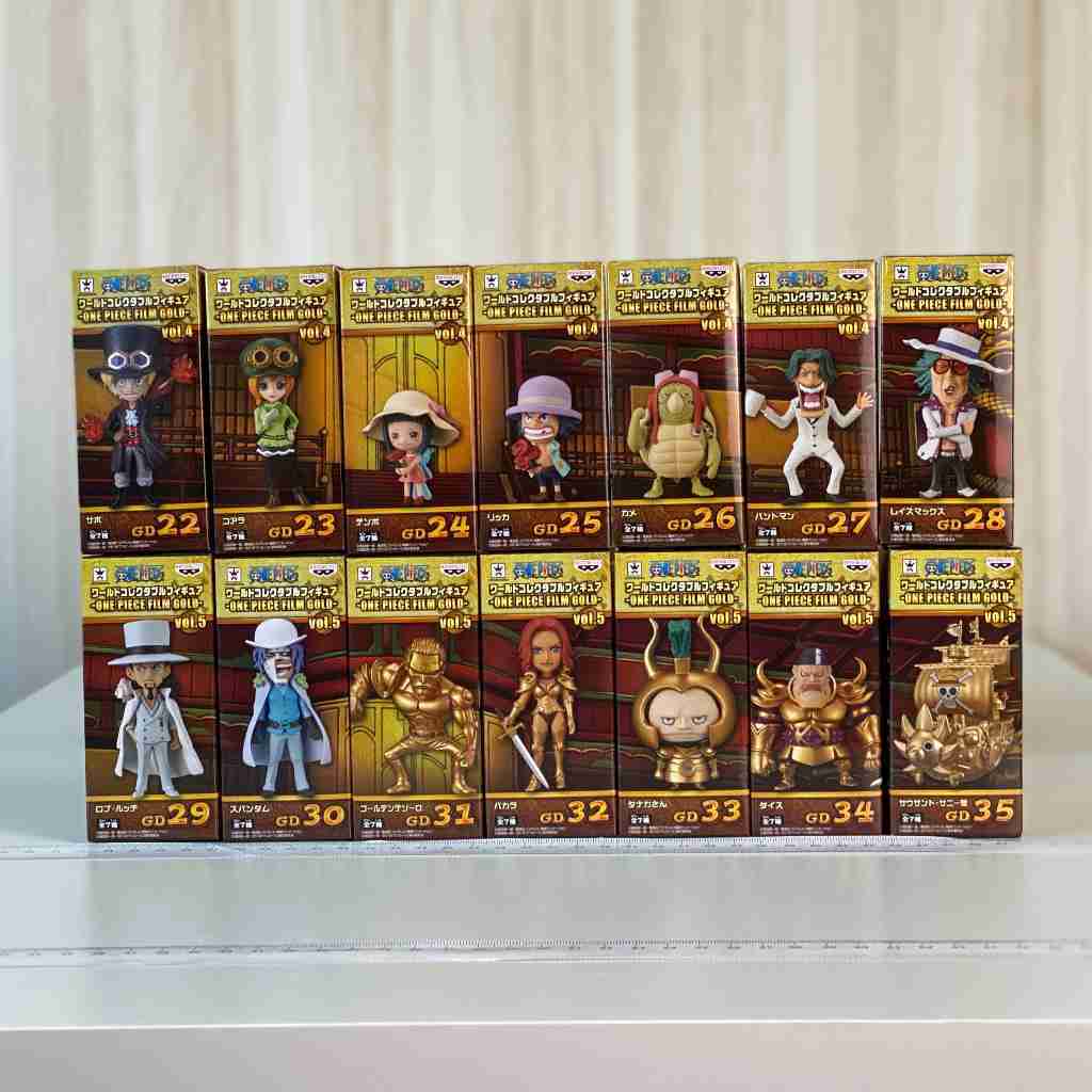 🇯🇵吼皮玩具🇯🇵 絕版 航海王 WCF ONE PIECE FILM GOLD 海賊王 日版 金證 全套 35款 現貨