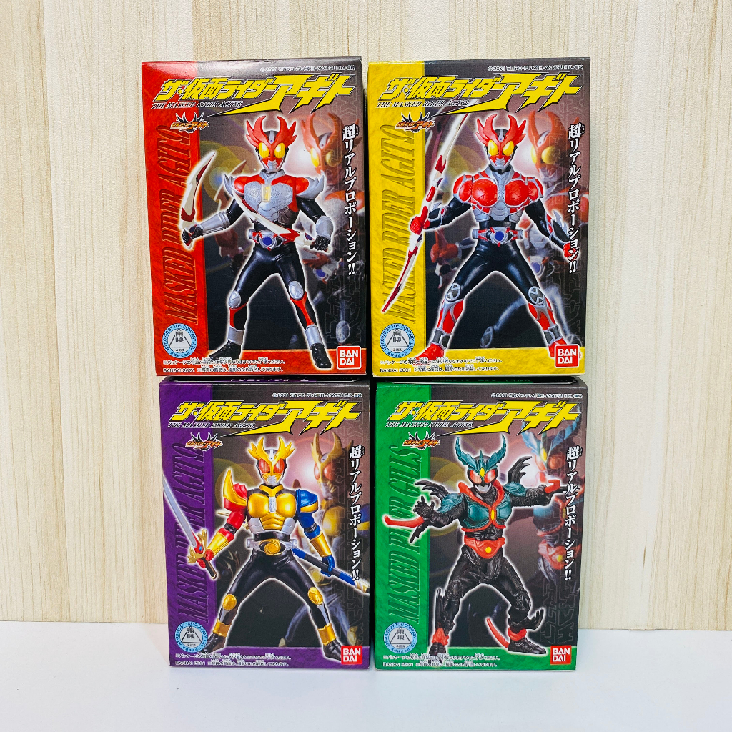 ????吼皮玩具???? 絕版 假面騎士 AGITO 日版 食玩 盒玩 扭蛋 公仔 東映 BANDAI 景品 4款合售 老物