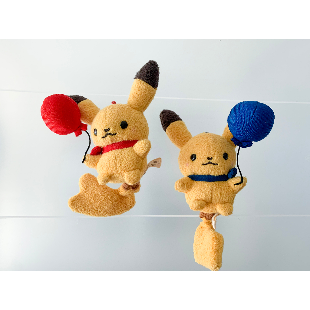 🇯🇵吼皮玩具🇯🇵 絕版 寶可夢 中心 皮卡丘 氣球 little tales 設計師 聯名款 日版 限定 玩偶 兩款合售