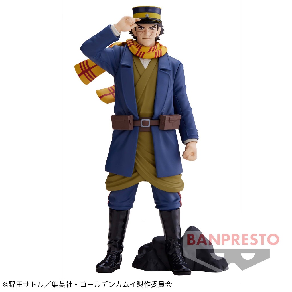 🇯🇵吼皮玩具🇯🇵 黃金神威 杉元佐一 日版 金證 公仔 不死之身 杉元 BANPRESTO 景品 集英社 全新 現貨