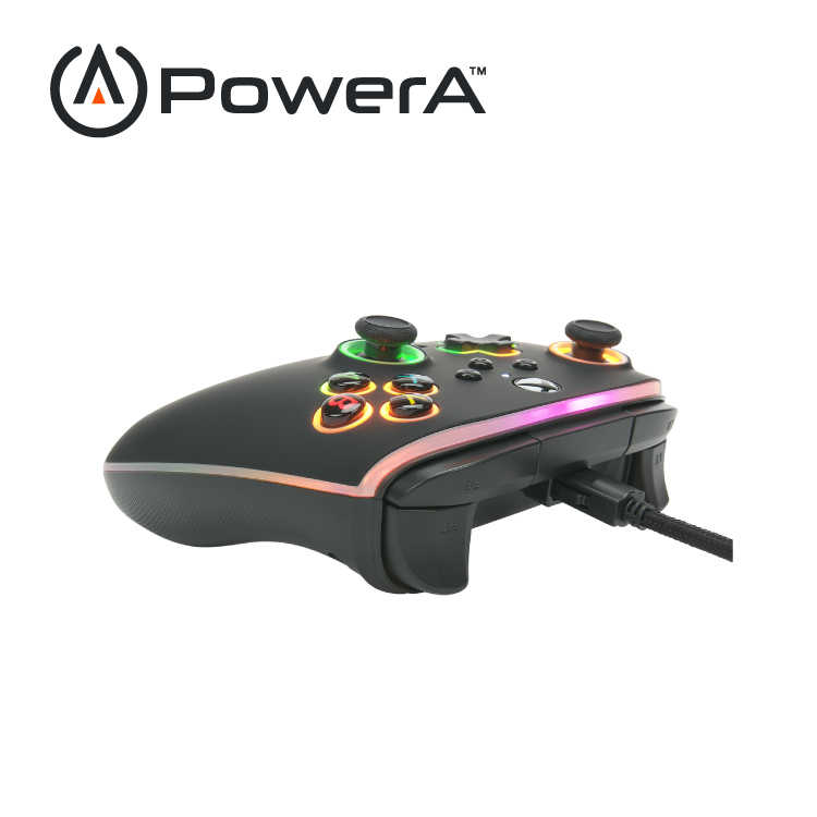 【PowerA】|XBOX 官方授權|炫光增強款有線遊戲手把(1522360-01)