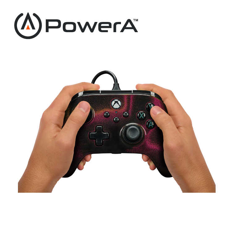 【PowerA】|XBOX 官方授權|可調增強款有線遊戲手(XBGP0219-01)-星空