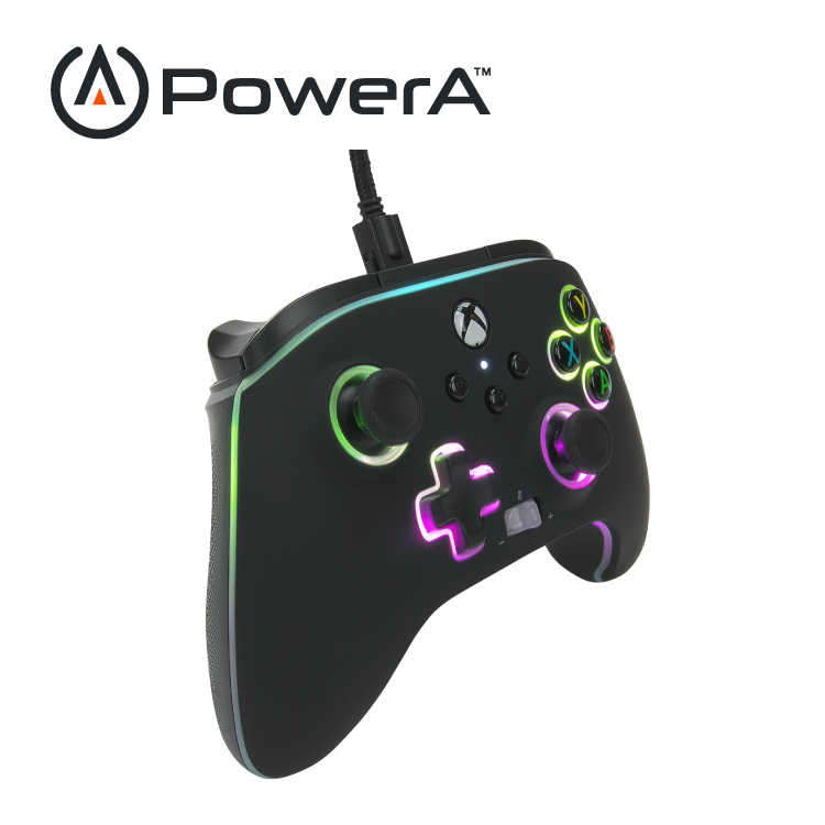 【PowerA】|XBOX 官方授權|炫光增強款有線遊戲手把(1522360-01)