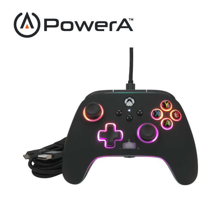 【PowerA】|XBOX 官方授權|炫光增強款有線遊戲手把(1522360-01)