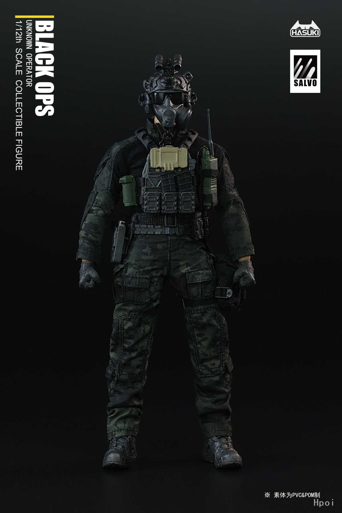 【高雄冠軍】 24年第一季預購 神貓跳動 SALVO SA01 黑色行動 1/12 可動完成品 免訂金1005