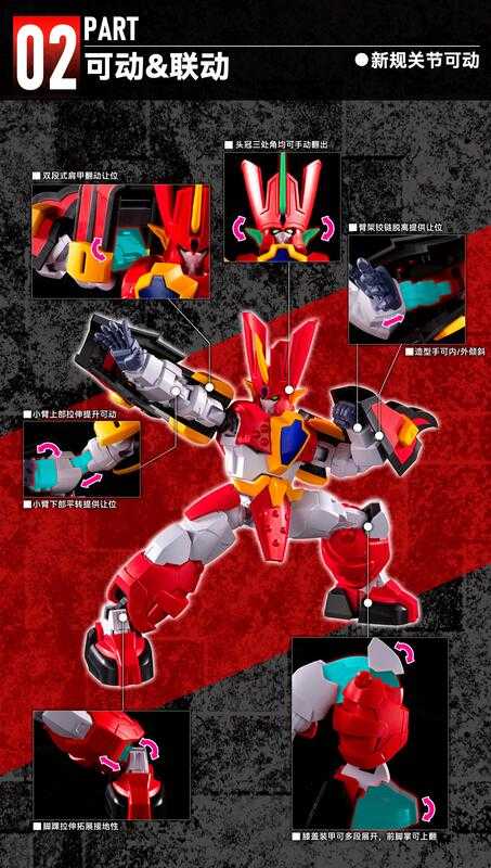 【高雄冠軍】24年9月預購 橘貓工業 組裝模型 魔動王 魔動火王 無敵火王 高18公分 附特典 免訂金