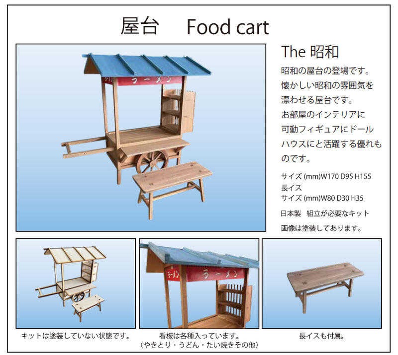 【高雄冠軍】25年7月預購 コバアニ模型工房 組裝模型 1/12 屋台 攤販車 免訂金0604