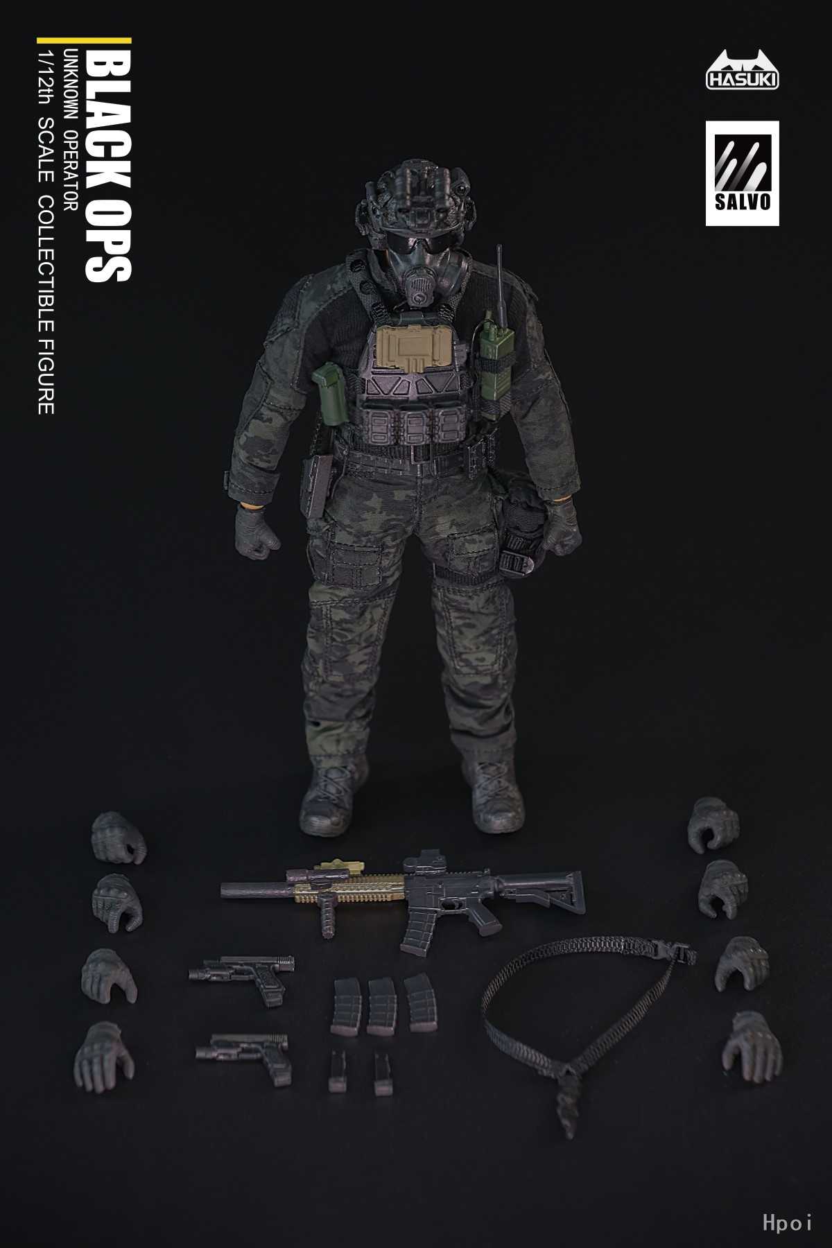 【高雄冠軍】 24年第一季預購 神貓跳動 SALVO SA01 黑色行動 1/12 可動完成品 免訂金1005