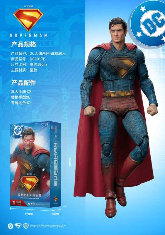 【高雄冠軍】26年1月預購 圓野文化 x 泛樂文化 DC 1/9 詹姆斯·岡恩版 戰損新超人 免訂金1204