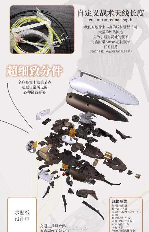 【高雄冠軍】25年第四季預購 蘿播動漫 組裝 RB-P-02 粵式重型多功能通勤載具 超大蠊 大蟑螂 棕+白外殼