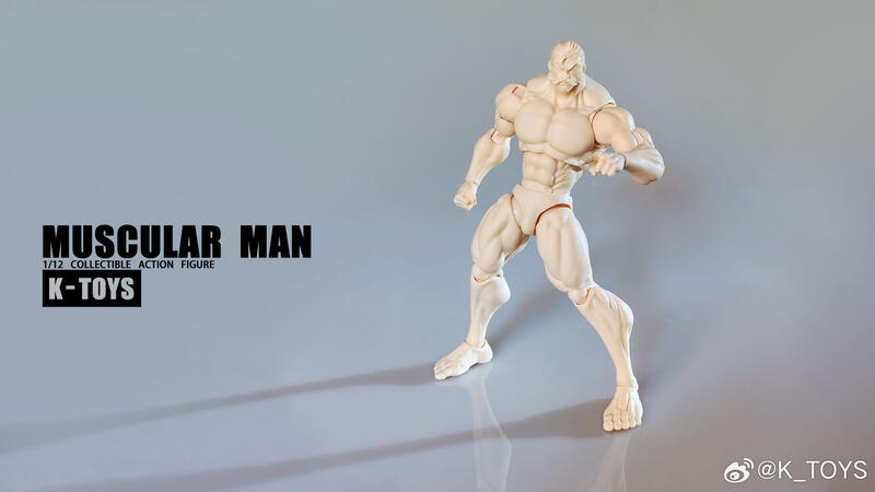 【高雄冠軍】25年第三季預購 K-Toys 1/12 強壯肌肉男素體 KT01A 白膚 免訂金0612